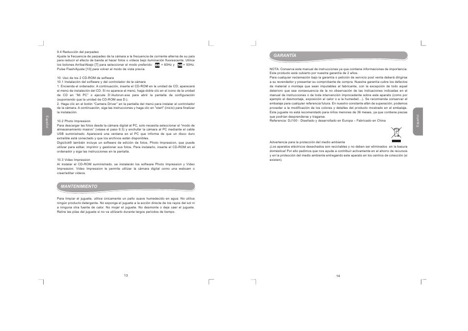 Dj10013es_14es.pdf | Lexibook DJ100 / DJ100BB / DJ100NO / DJ100SP User Manual | Page 8 / 19