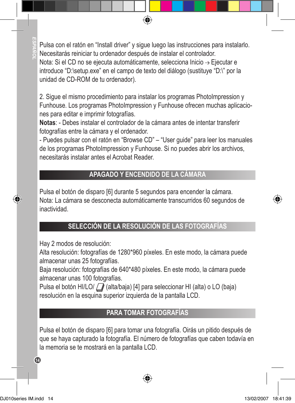 Lexibook DJ010BB / DJ010NO / DJ010SP / DJ010i1 User Manual | Page 14 / 37
