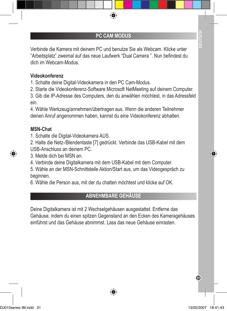 Lexibook DJ010BB / DJ010NO / DJ010SP / DJ010i1 User Manual | Page 31 / 37