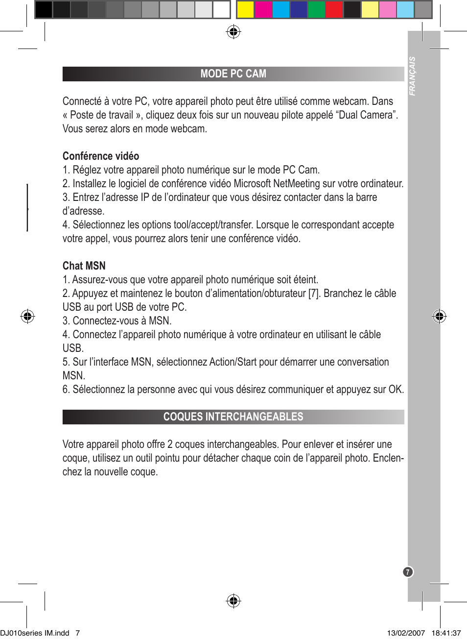 Lexibook DJ010BB / DJ010NO / DJ010SP / DJ010i1 User Manual | Page 7 / 37