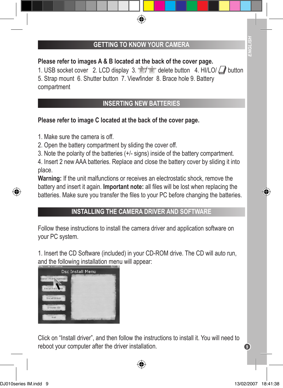 Lexibook DJ010BB / DJ010NO / DJ010SP / DJ010i1 User Manual | Page 9 / 37