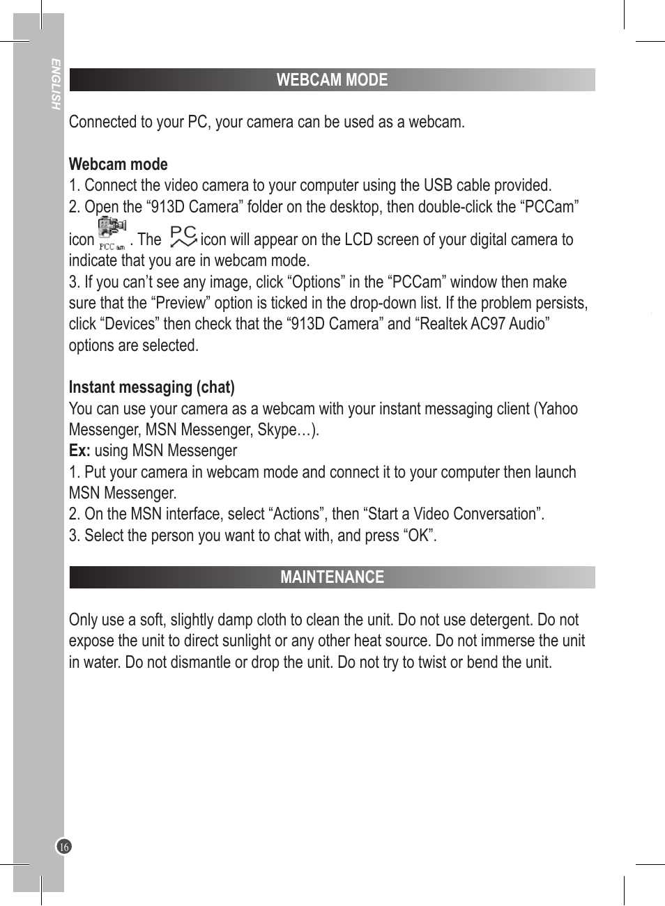 Lexibook DJ020 Series User Manual | Page 16 / 56