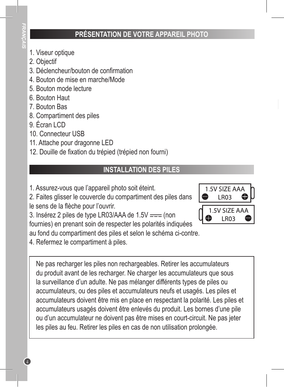 Lexibook DJ020 Series User Manual | Page 4 / 56