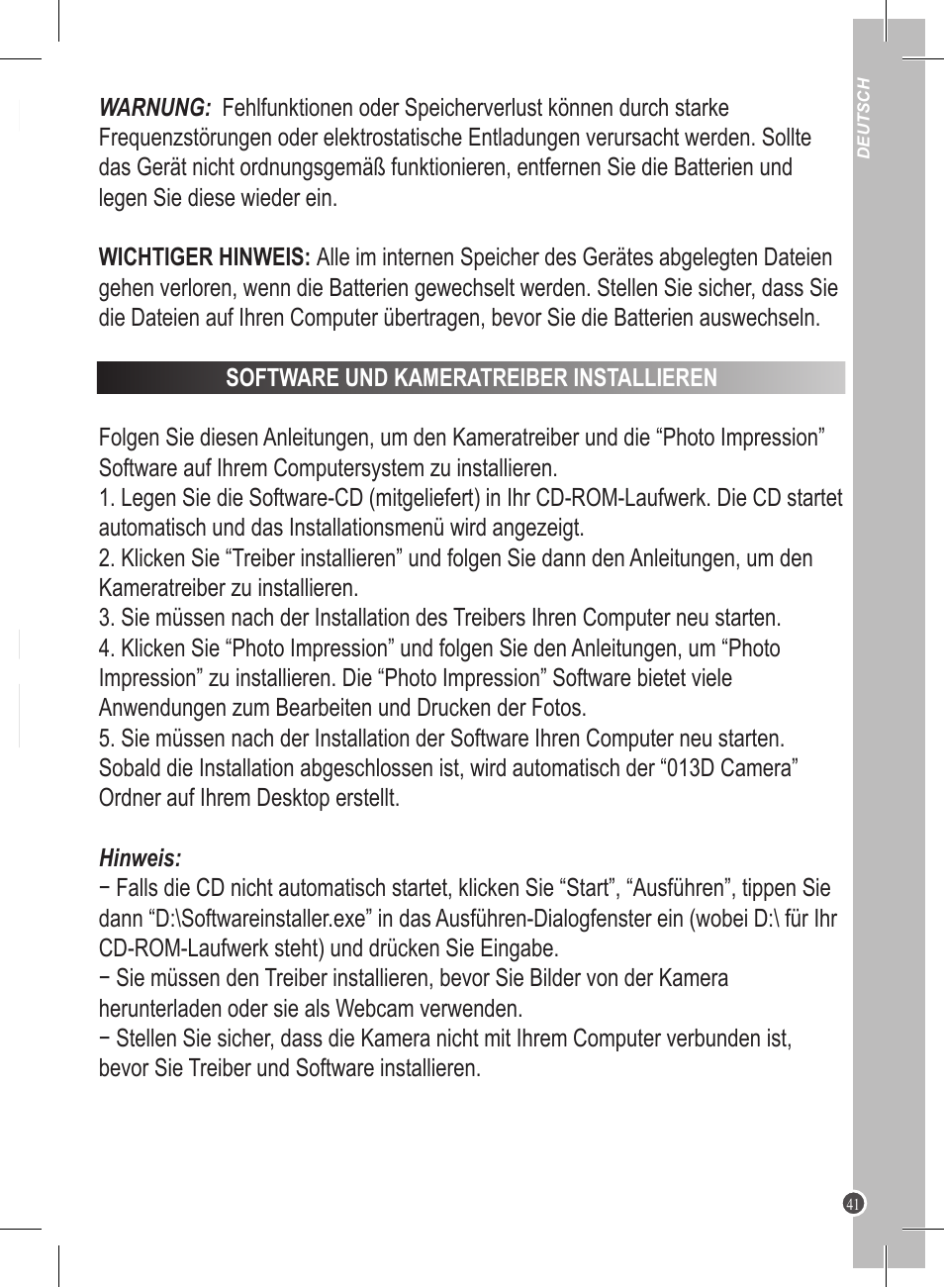 Lexibook DJ020 Series User Manual | Page 41 / 56