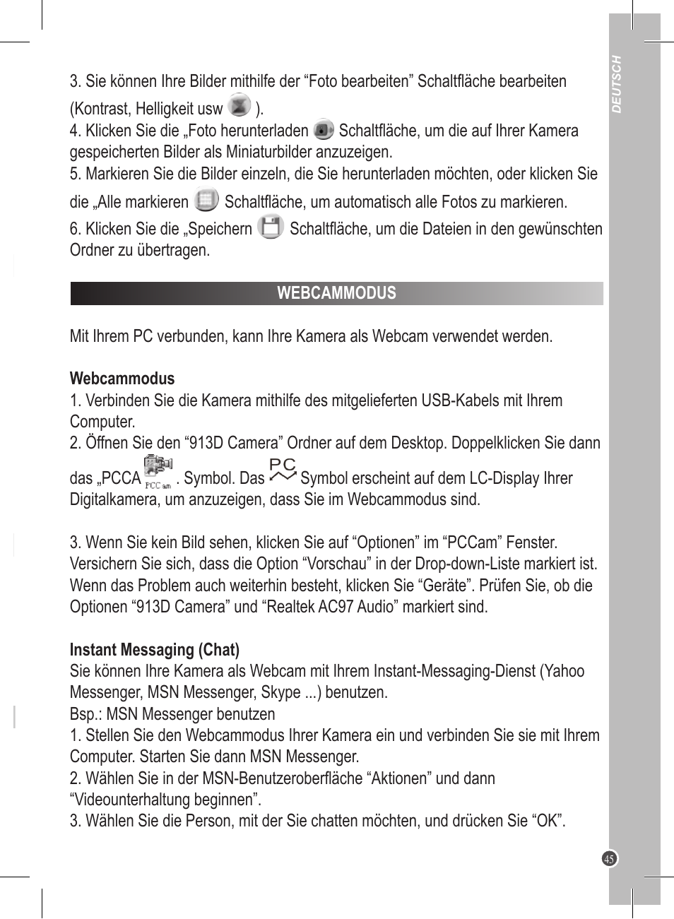 Lexibook DJ020 Series User Manual | Page 45 / 56
