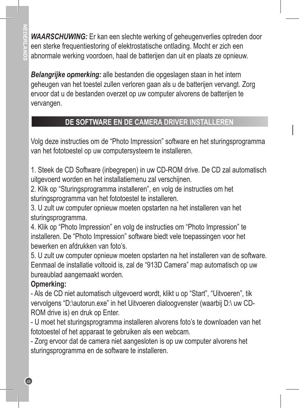 Lexibook DJ020 Series User Manual | Page 48 / 56