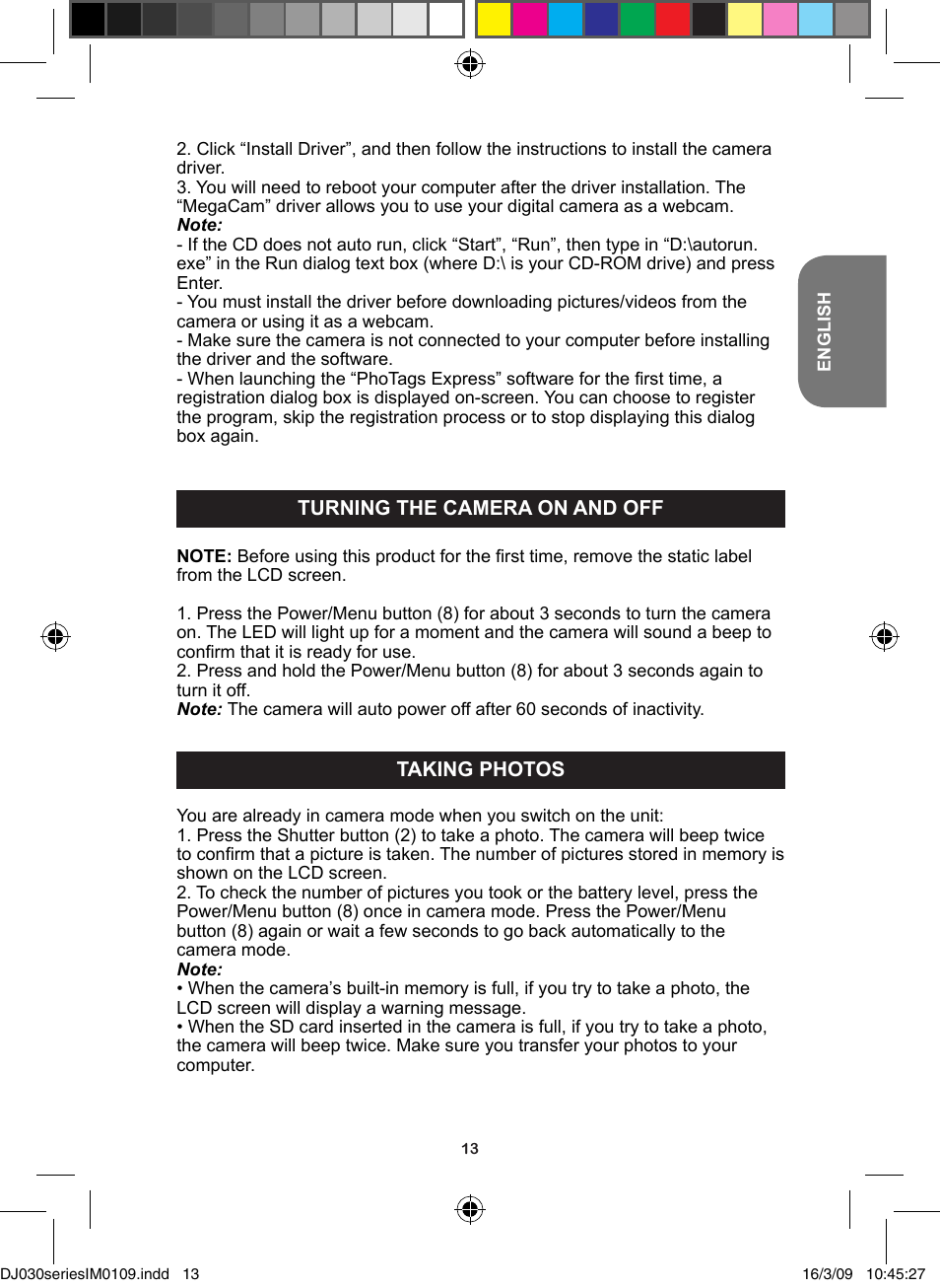 Lexibook DJ030 Series User Manual | Page 13 / 62