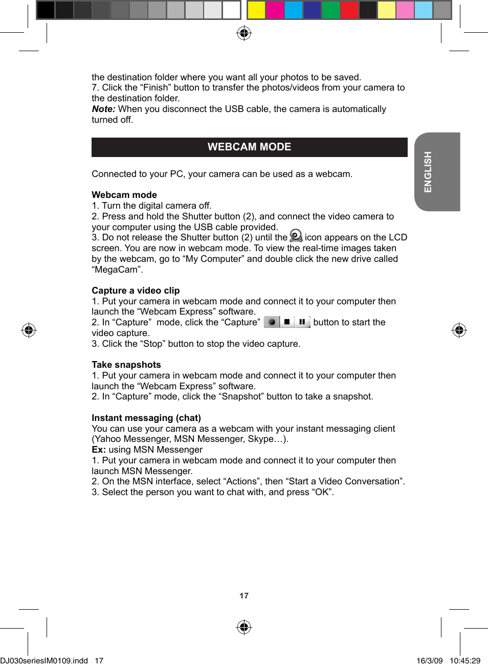 Lexibook DJ030 Series User Manual | Page 17 / 62
