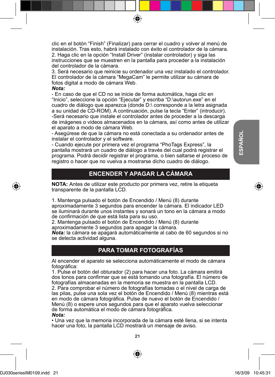 Lexibook DJ030 Series User Manual | Page 21 / 62