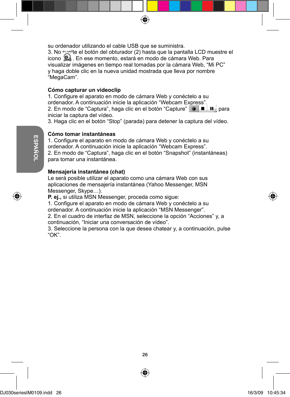 Lexibook DJ030 Series User Manual | Page 26 / 62