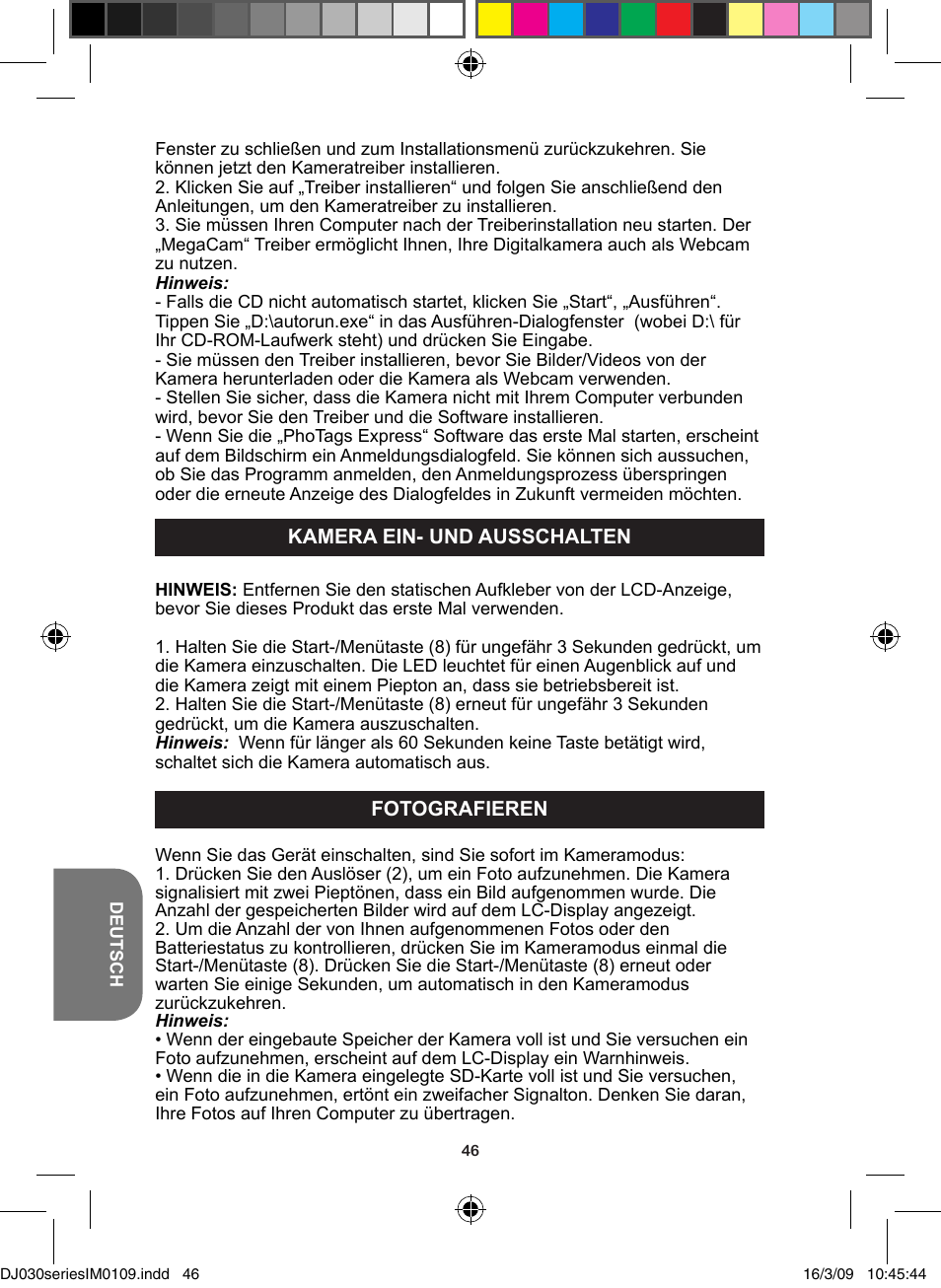 Lexibook DJ030 Series User Manual | Page 46 / 62