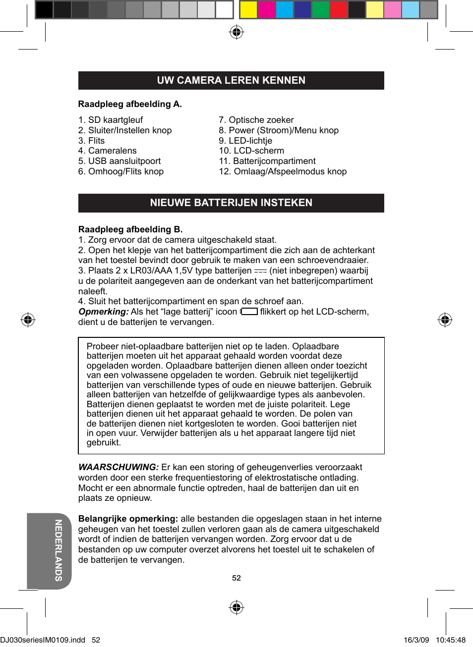 Lexibook DJ030 Series User Manual | Page 52 / 62