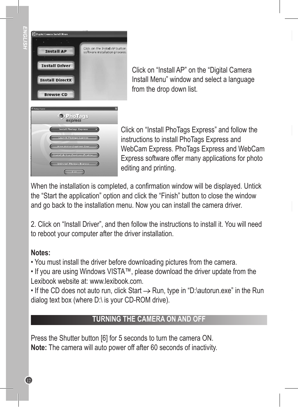 Lexibook DJ045 Series User Manual | Page 12 / 54