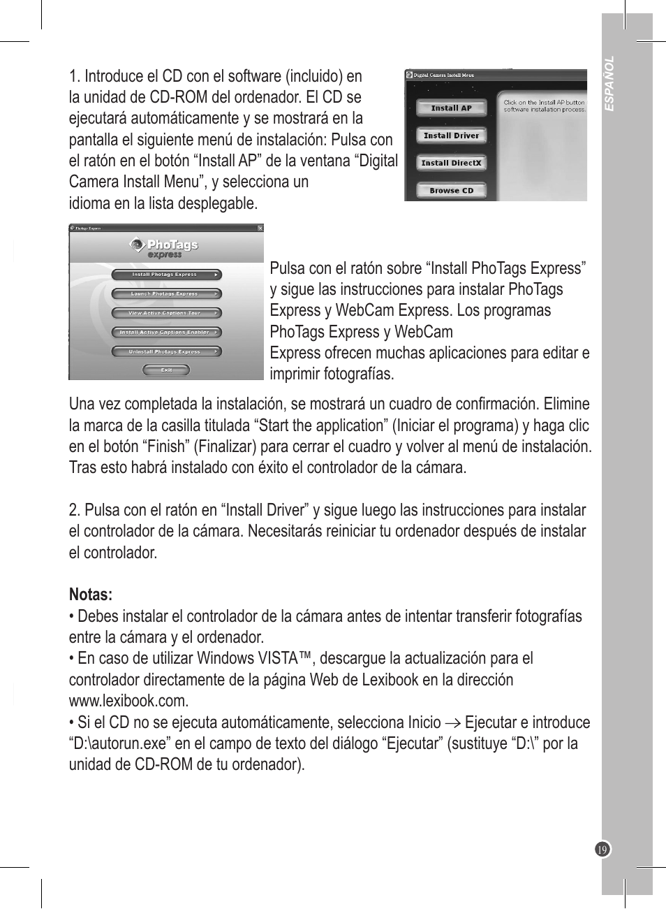 Lexibook DJ045 Series User Manual | Page 19 / 54