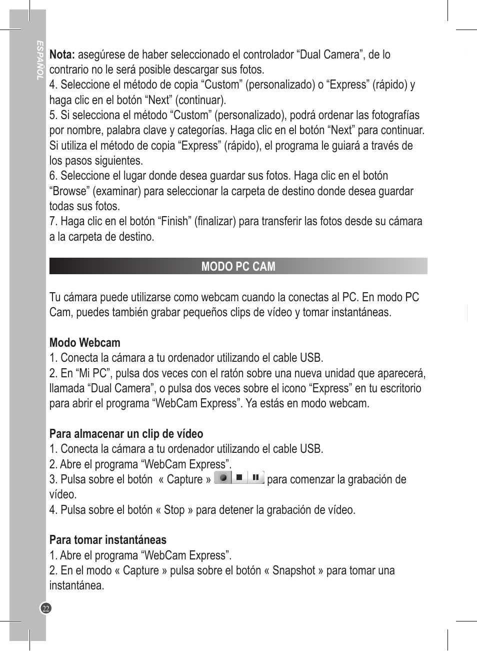 Lexibook DJ045 Series User Manual | Page 22 / 54