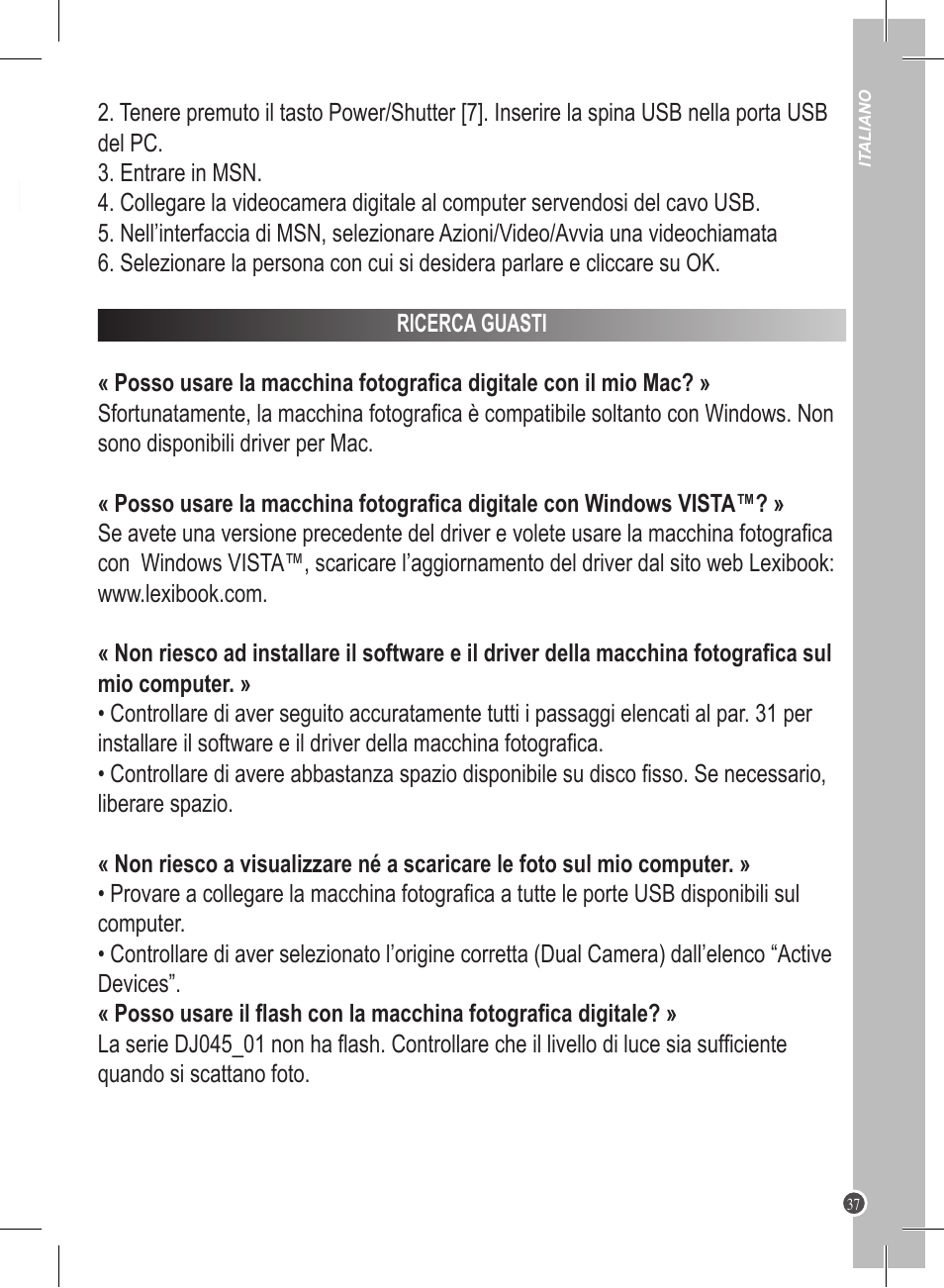 Lexibook DJ045 Series User Manual | Page 37 / 54