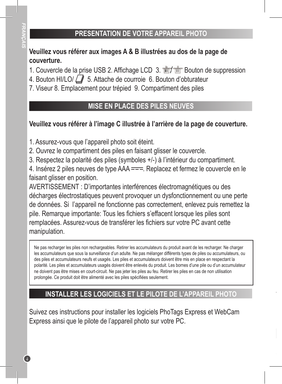 Lexibook DJ045 Series User Manual | Page 4 / 54