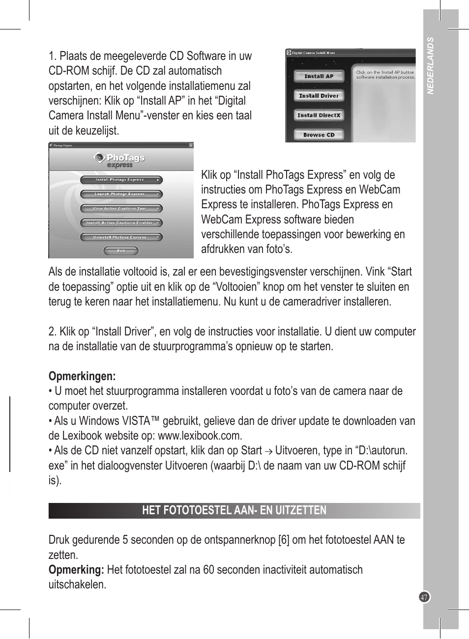 Lexibook DJ045 Series User Manual | Page 47 / 54