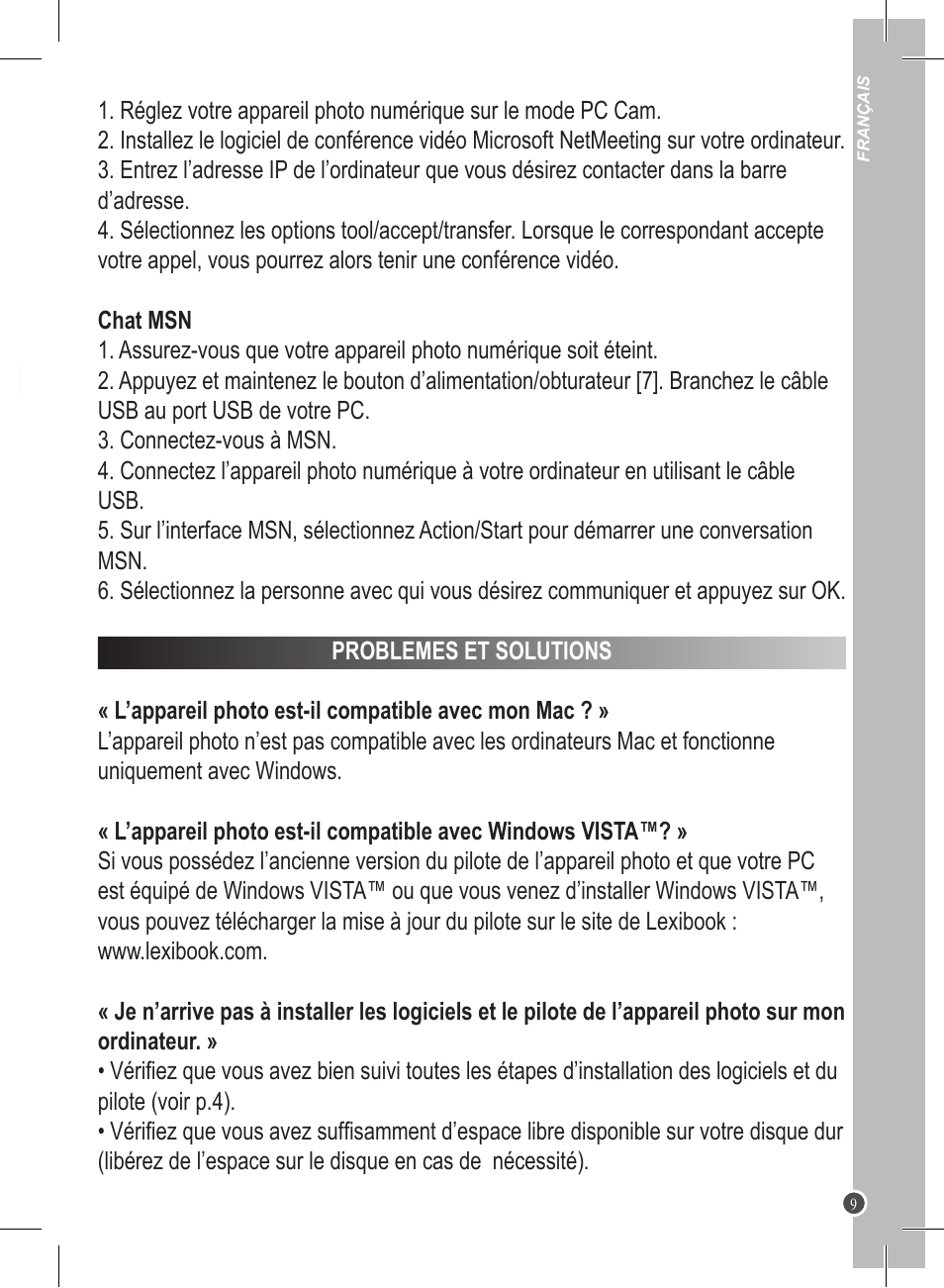 Lexibook DJ045 Series User Manual | Page 9 / 54