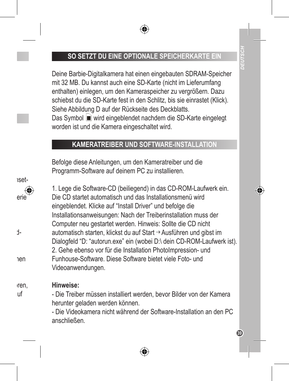 Lexibook DJ200BB User Manual | Page 39 / 51