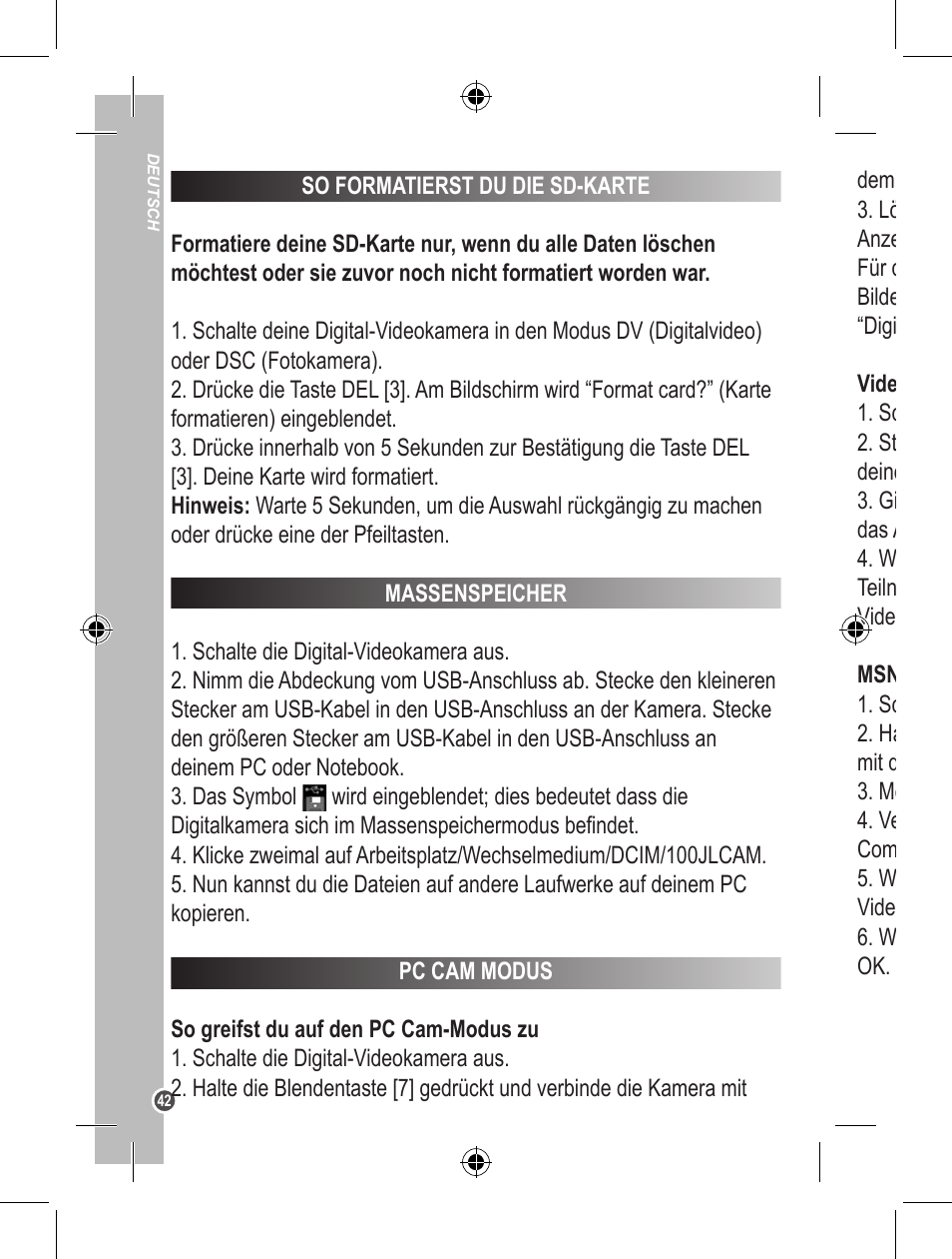 Lexibook DJ200BB User Manual | Page 42 / 51