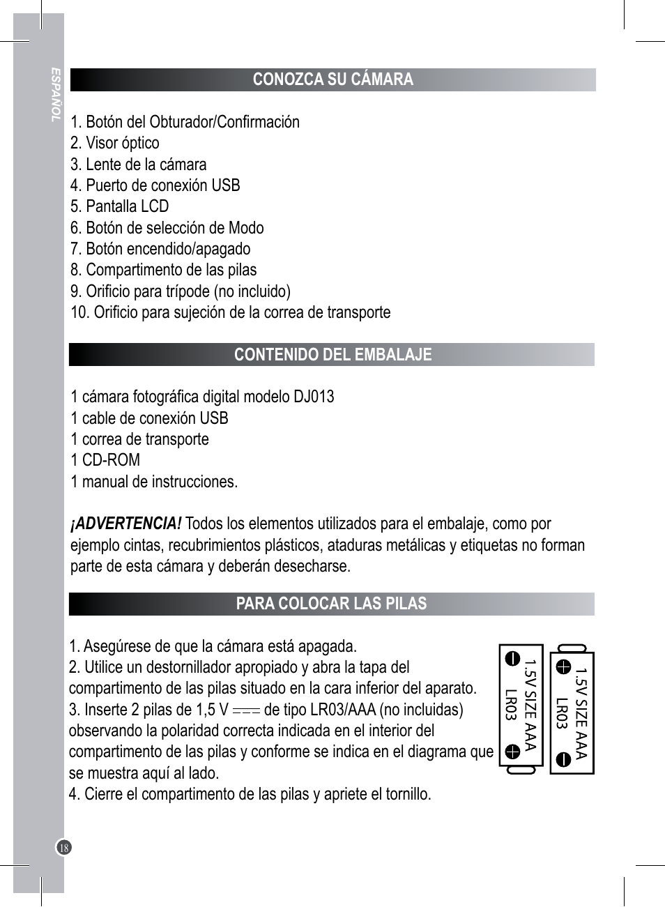 Lexibook DJ013 Series User Manual | Page 18 / 54