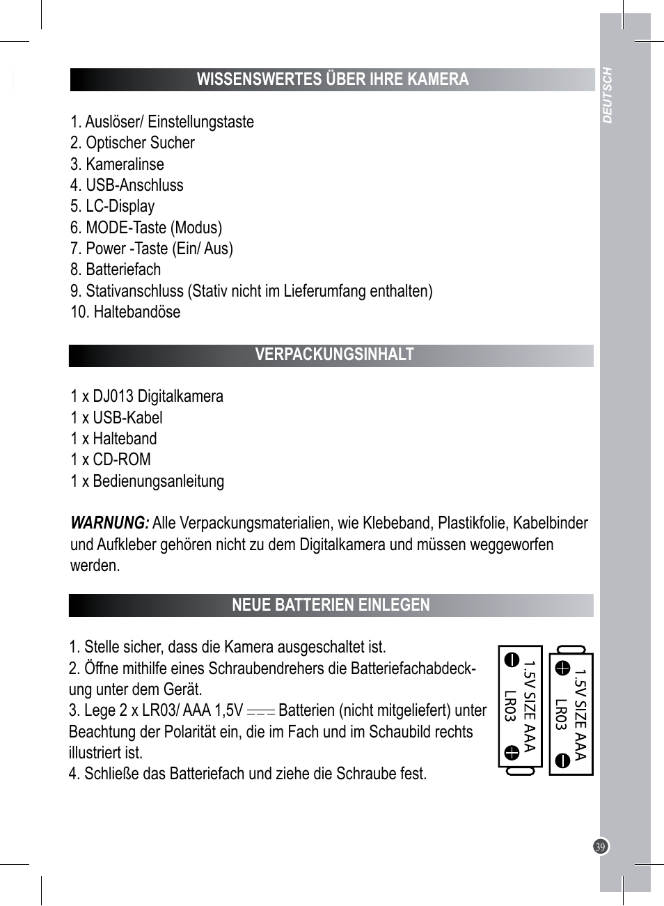 Lexibook DJ013 Series User Manual | Page 39 / 54