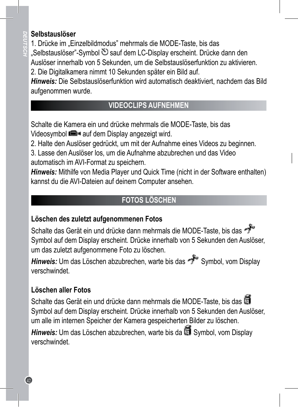 Lexibook DJ013 Series User Manual | Page 42 / 54