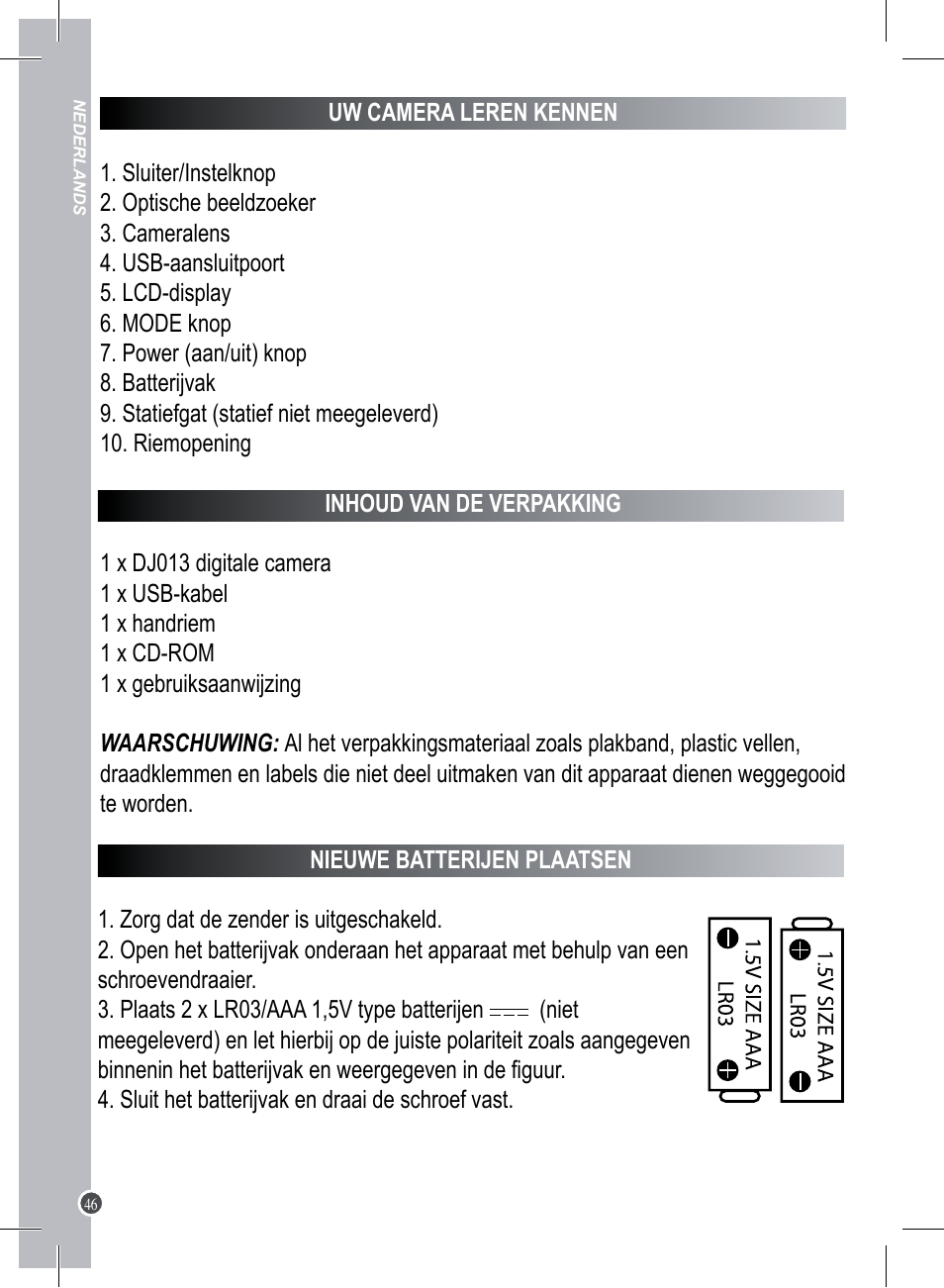 Lexibook DJ013 Series User Manual | Page 46 / 54
