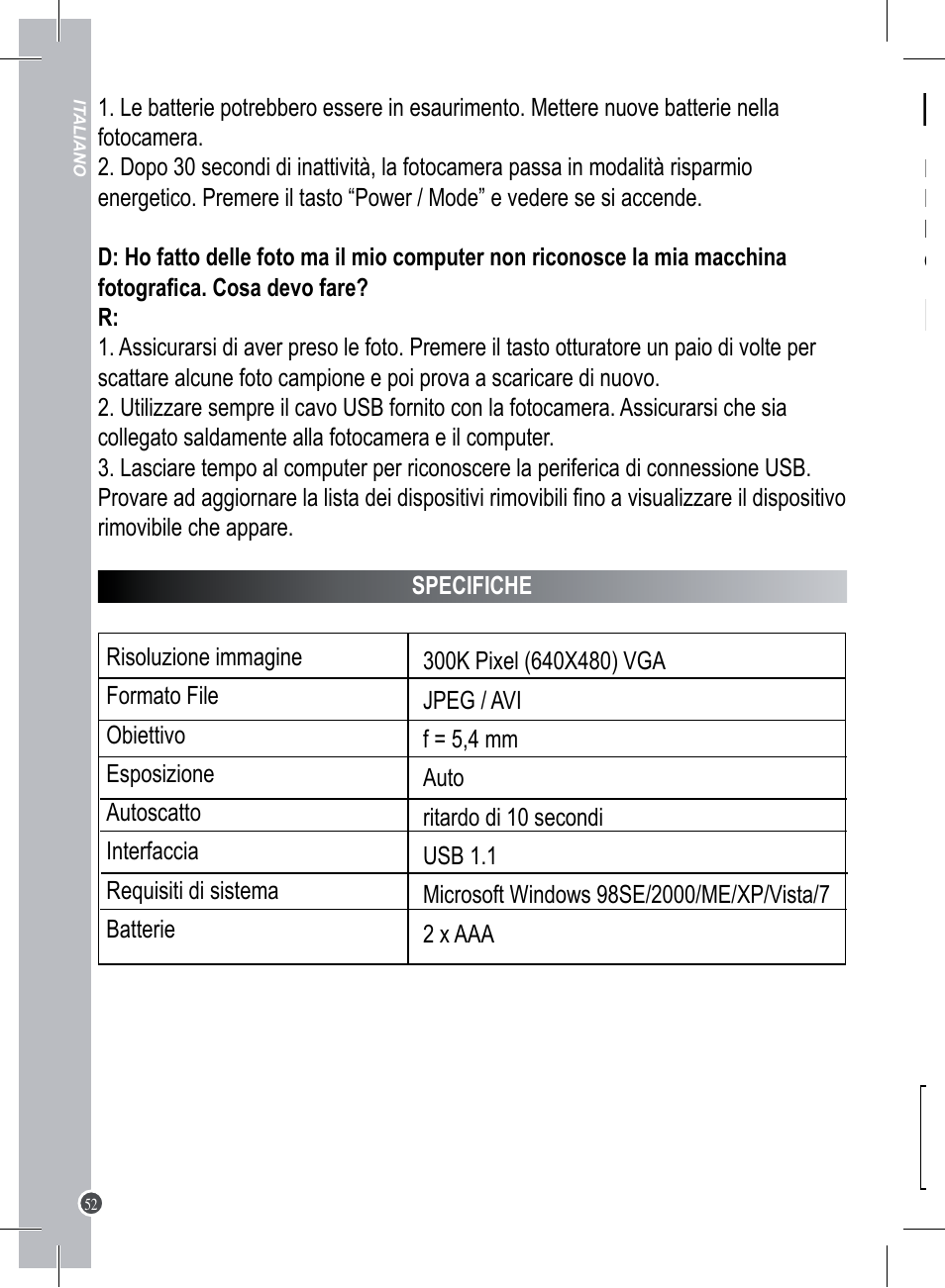 Lexibook DJ023 Series User Manual | Page 52 / 76