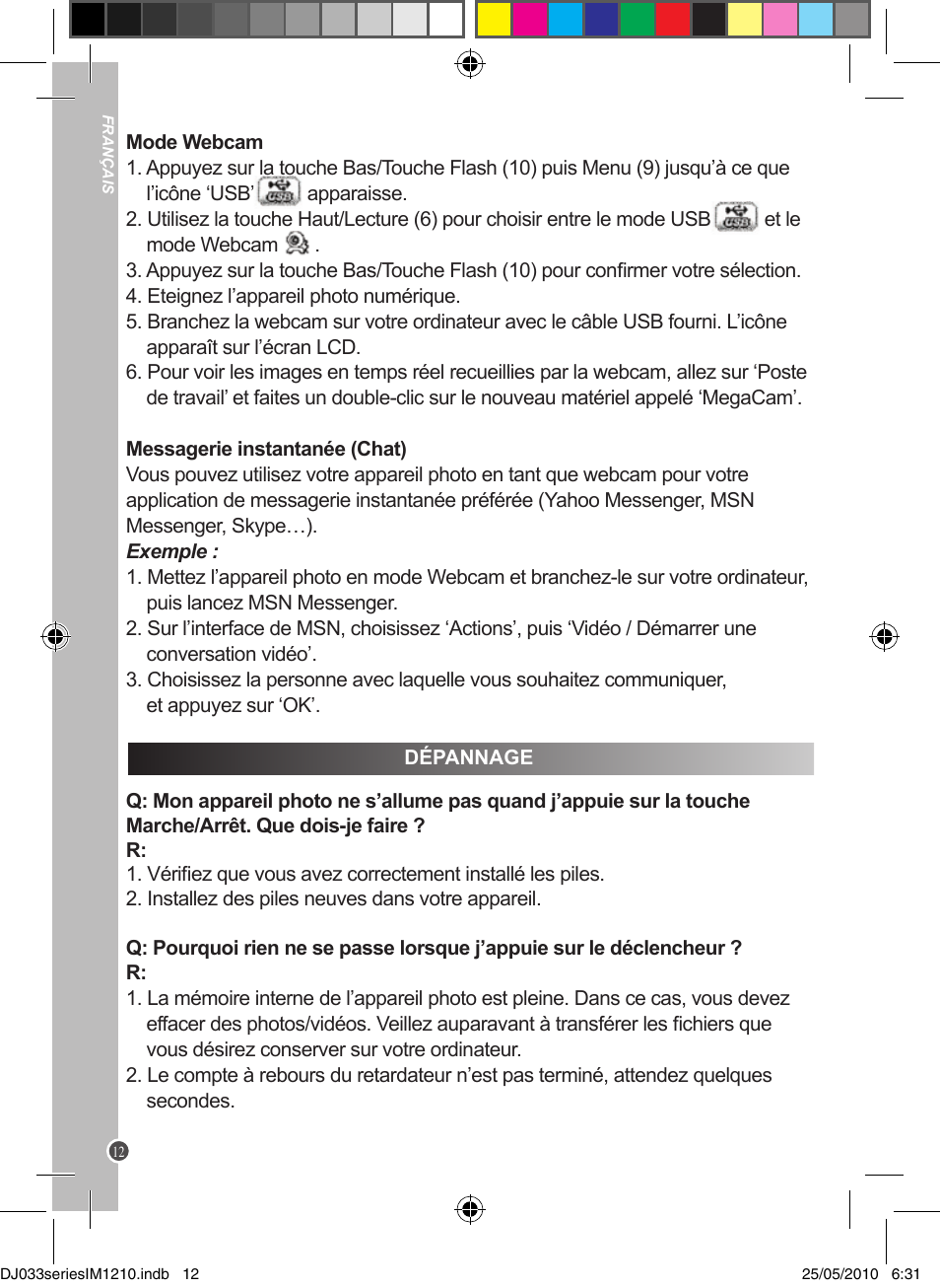 Lexibook DJ033 Series User Manual | Page 12 / 85