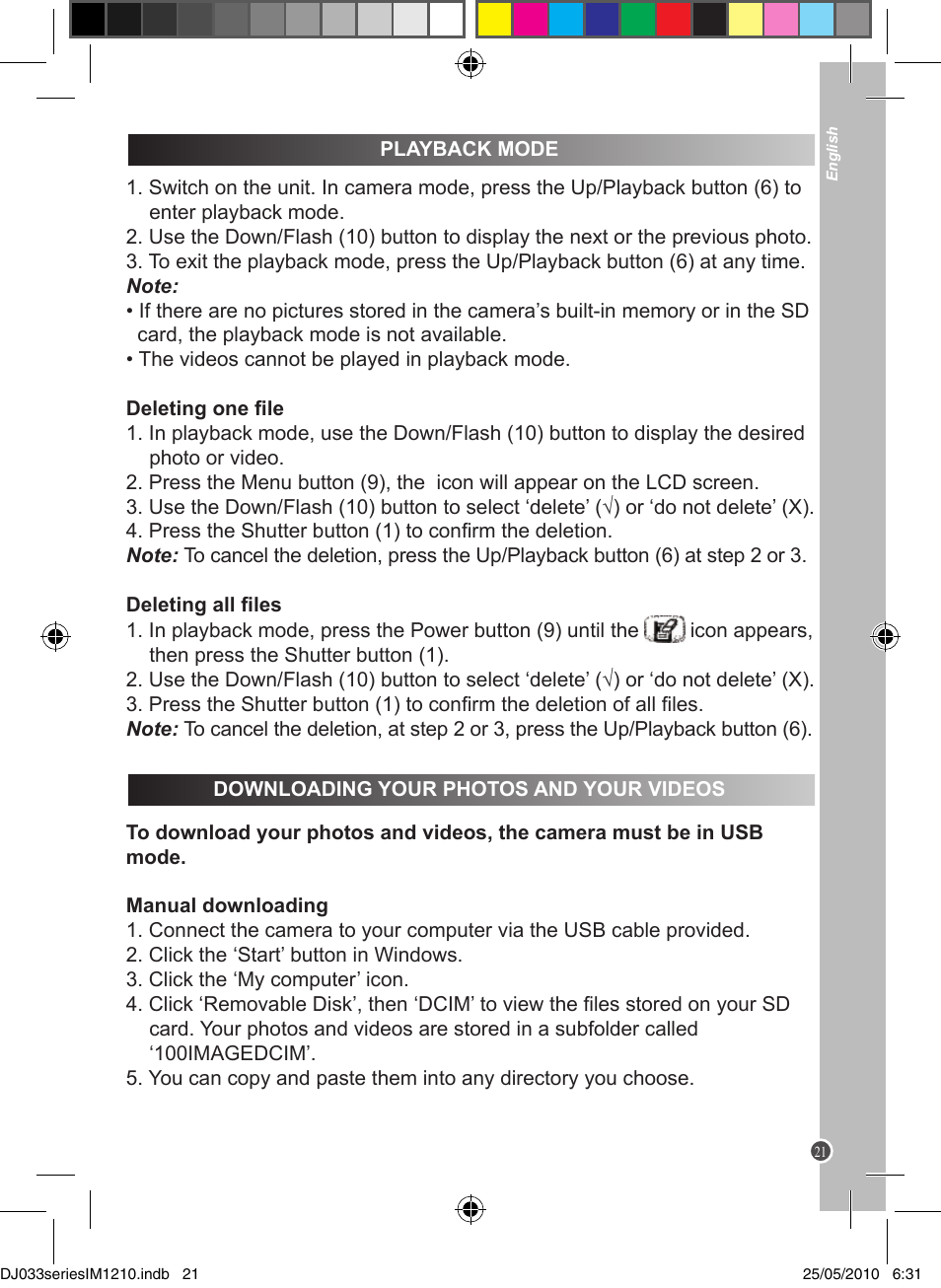 Lexibook DJ033 Series User Manual | Page 21 / 85