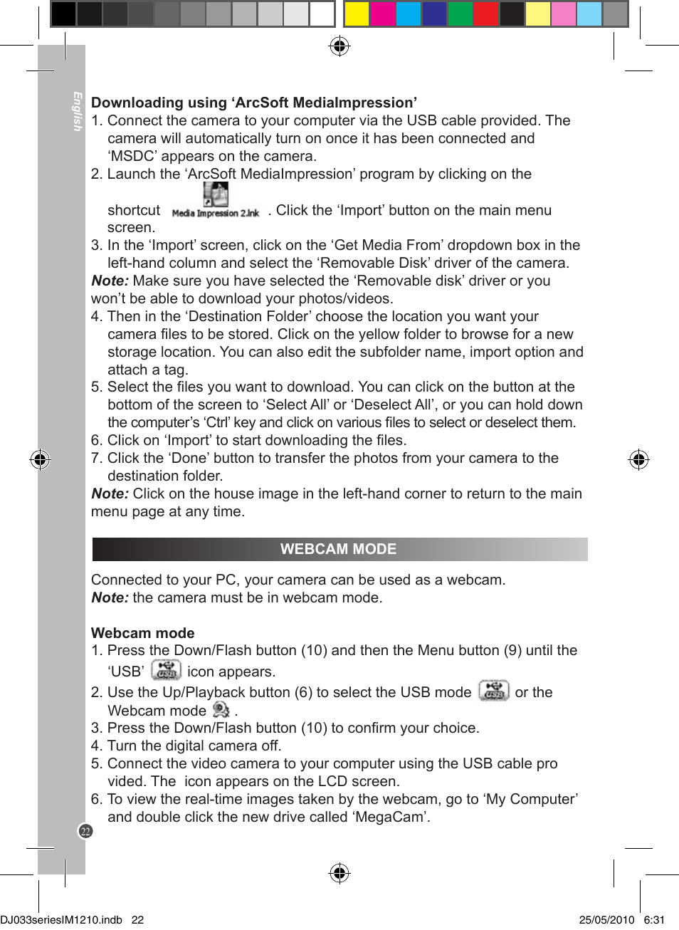 Lexibook DJ033 Series User Manual | Page 22 / 85