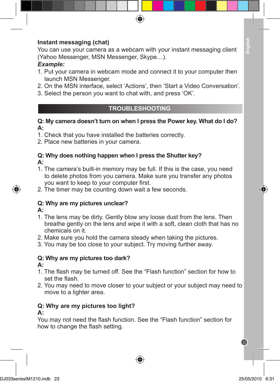 Lexibook DJ033 Series User Manual | Page 23 / 85