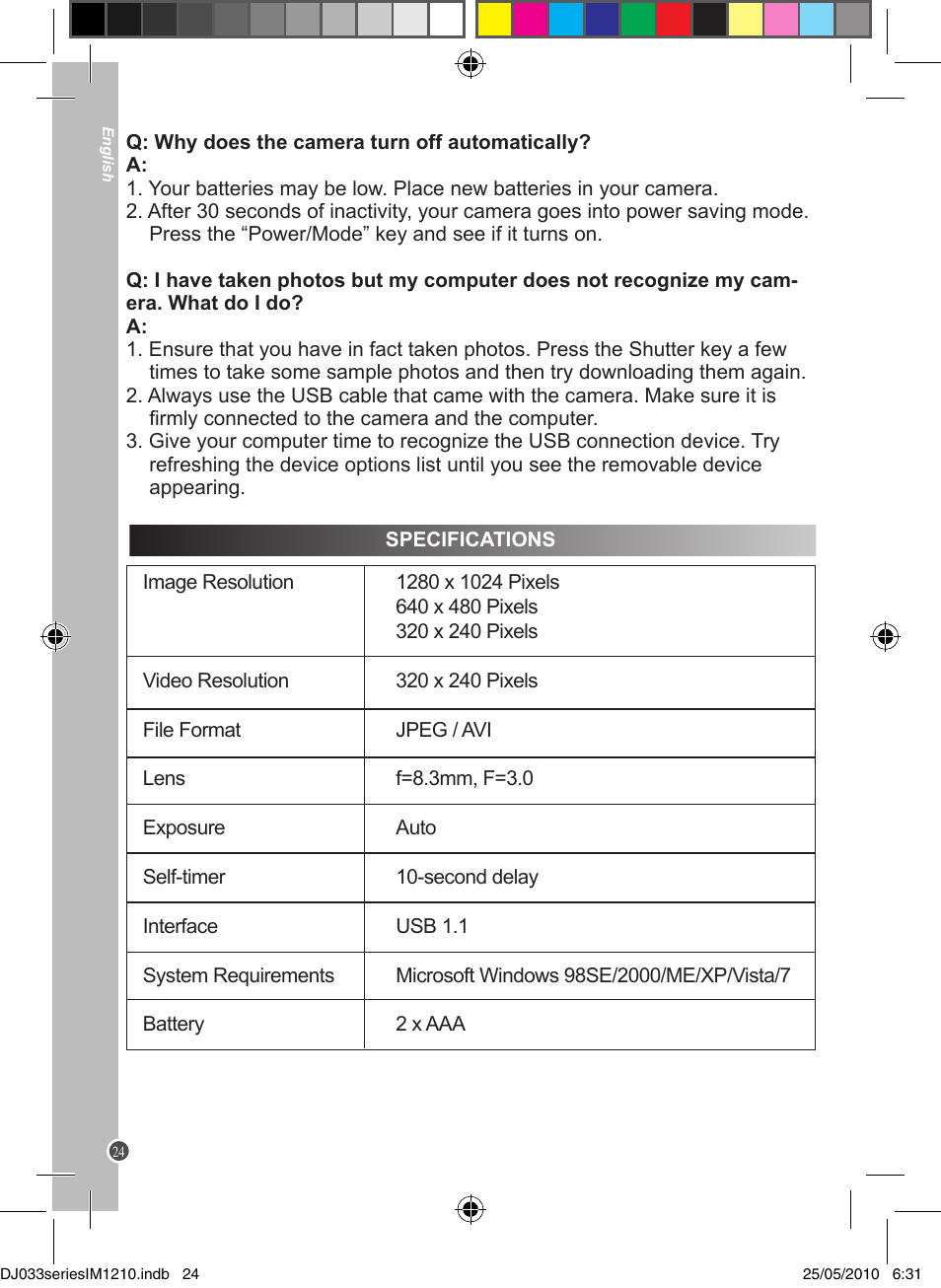 Lexibook DJ033 Series User Manual | Page 24 / 85