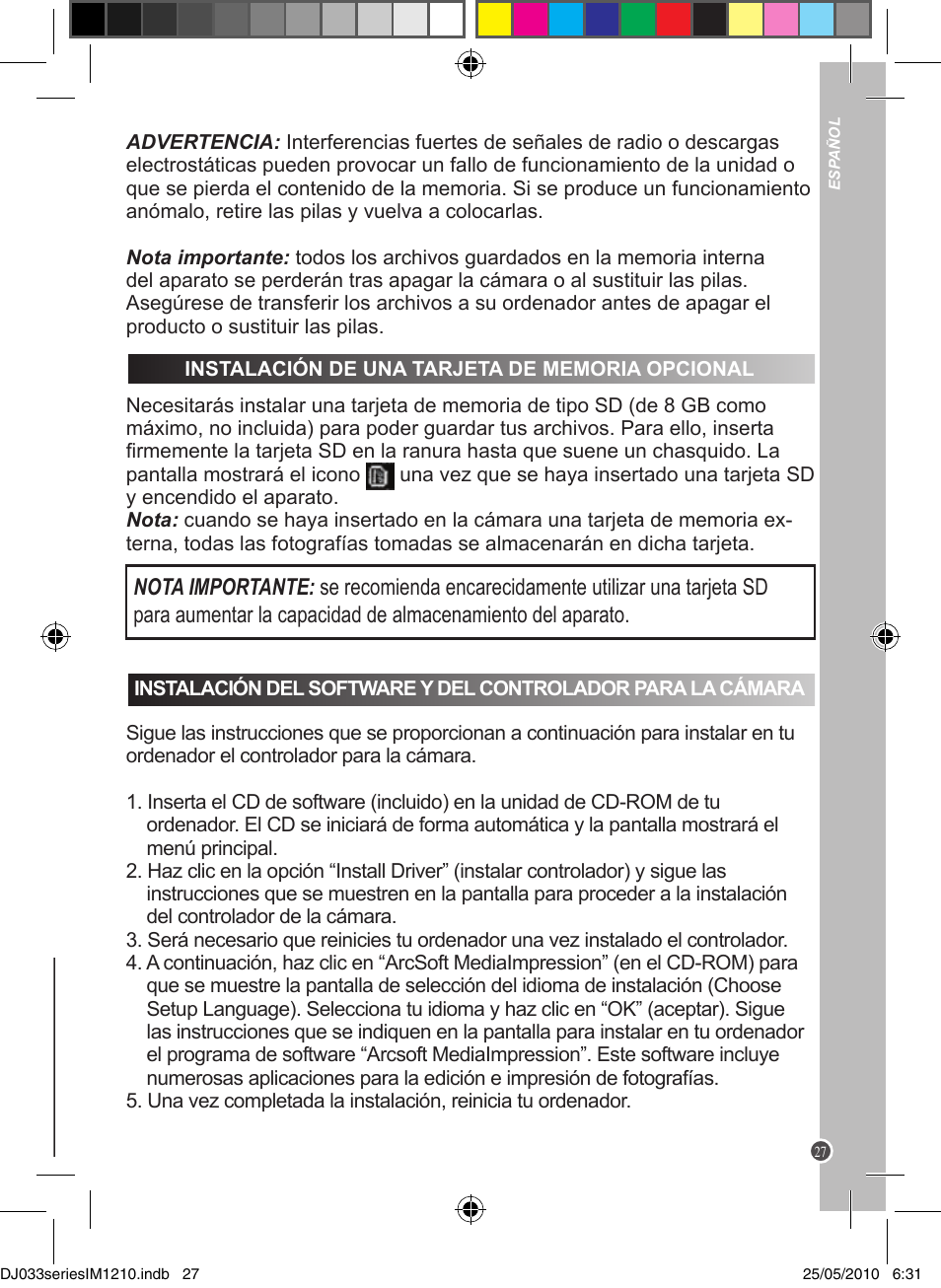 Lexibook DJ033 Series User Manual | Page 27 / 85