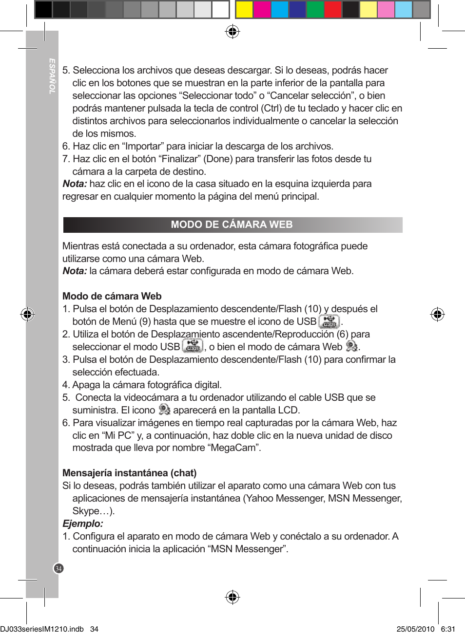 Lexibook DJ033 Series User Manual | Page 34 / 85