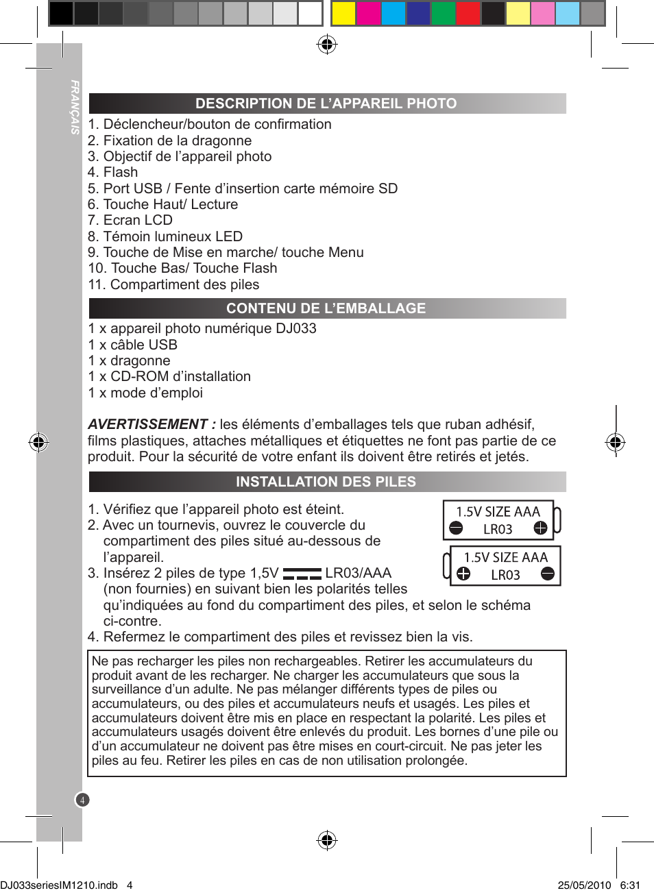 Lexibook DJ033 Series User Manual | Page 4 / 85