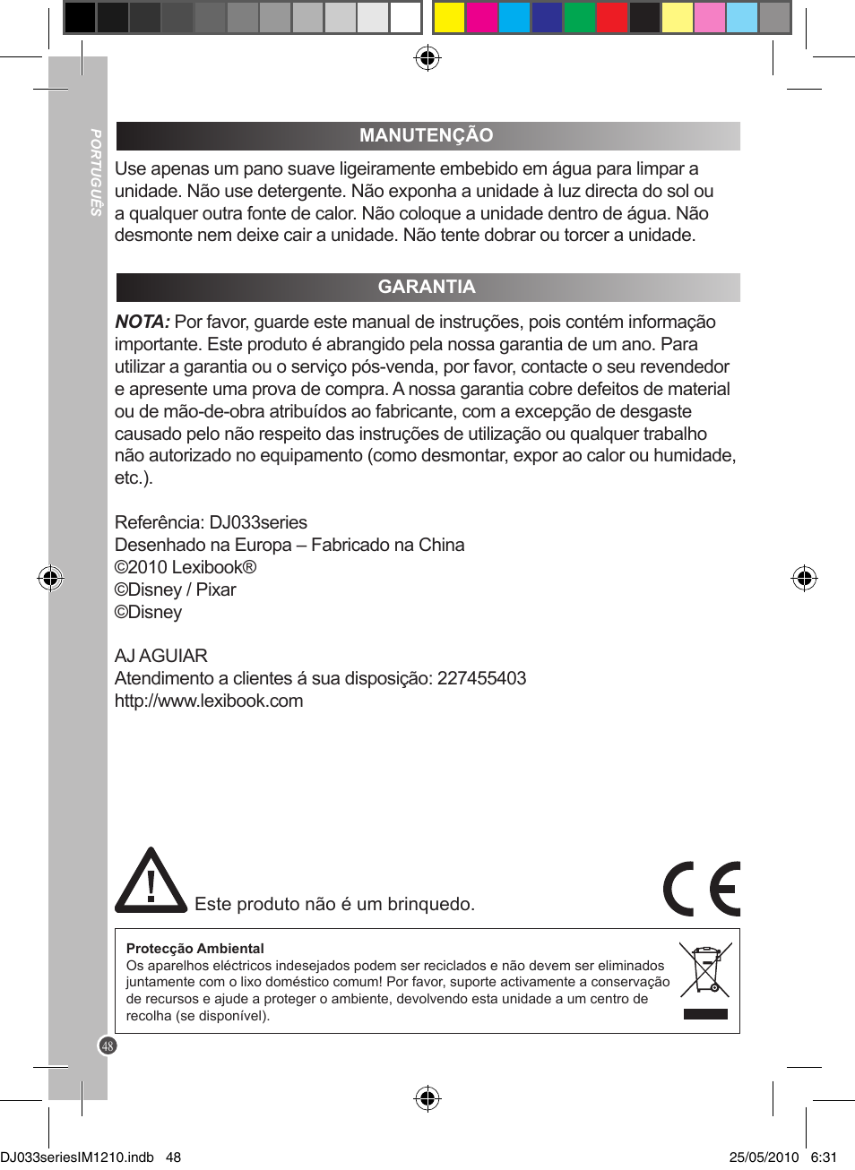 Lexibook DJ033 Series User Manual | Page 48 / 85