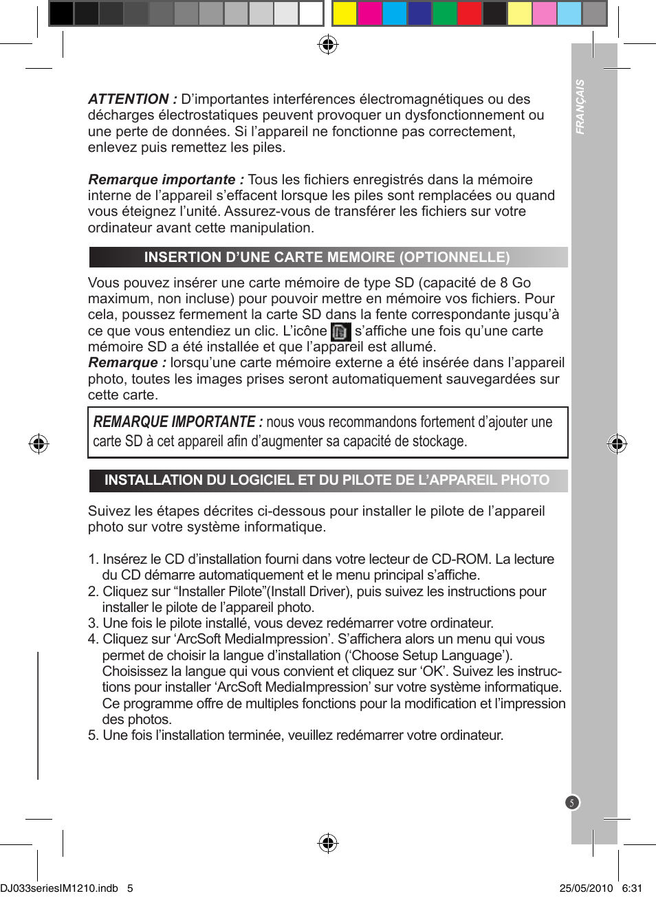 Lexibook DJ033 Series User Manual | Page 5 / 85