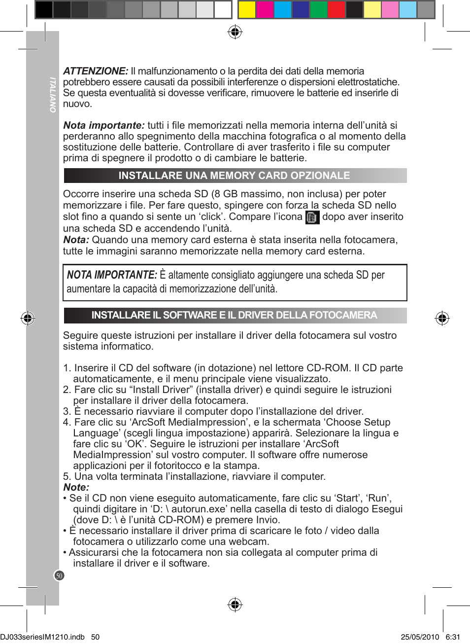 Lexibook DJ033 Series User Manual | Page 50 / 85