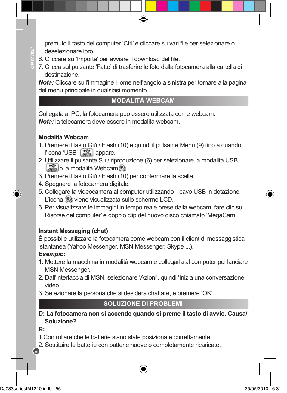 Lexibook DJ033 Series User Manual | Page 56 / 85