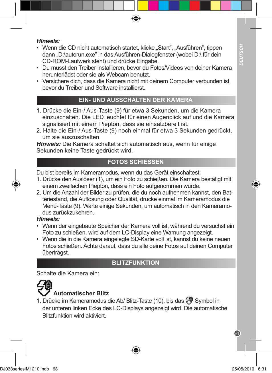 Lexibook DJ033 Series User Manual | Page 63 / 85