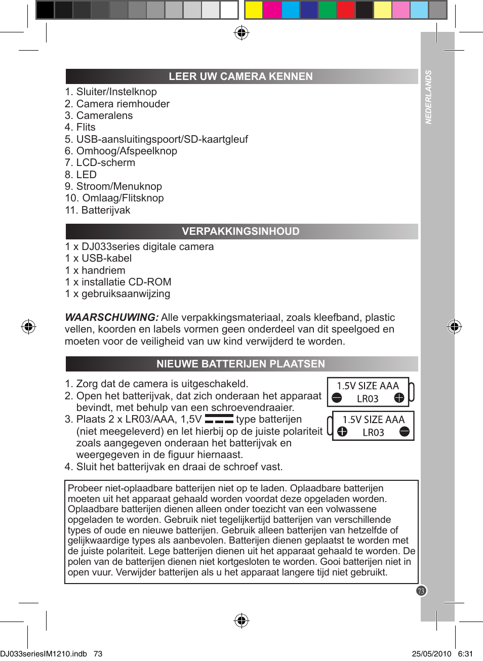 Lexibook DJ033 Series User Manual | Page 73 / 85