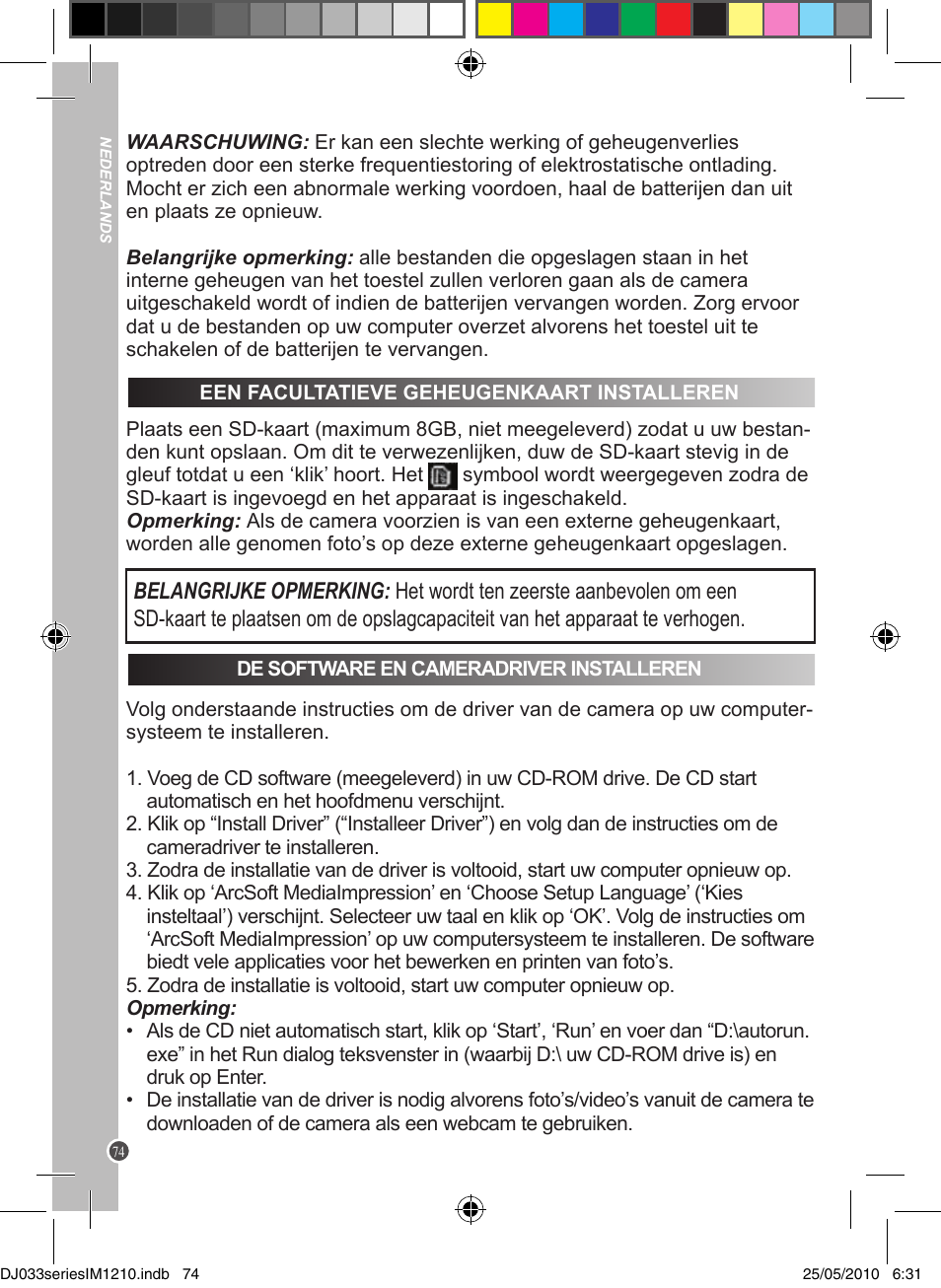 Lexibook DJ033 Series User Manual | Page 74 / 85