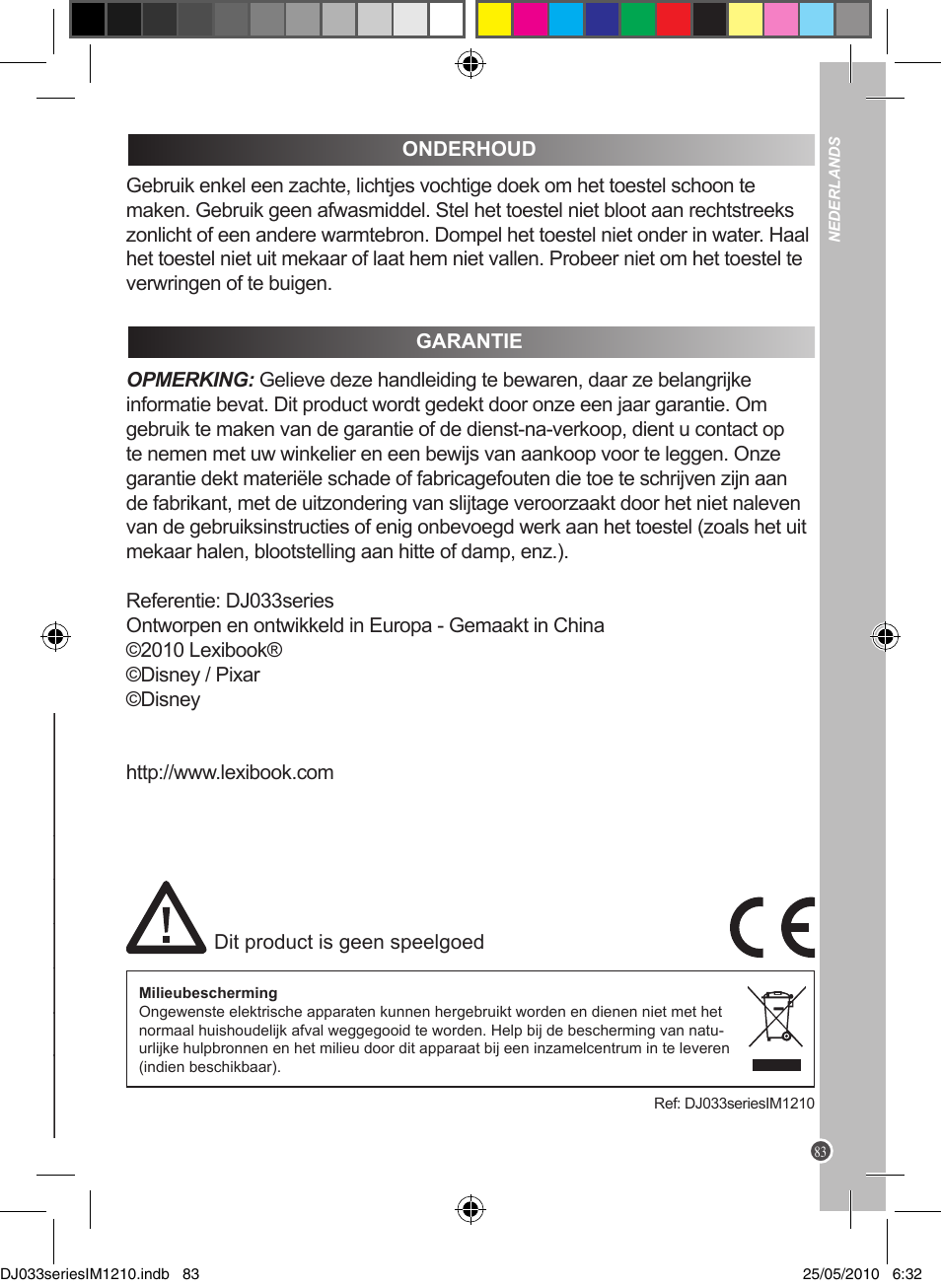 Lexibook DJ033 Series User Manual | Page 83 / 85