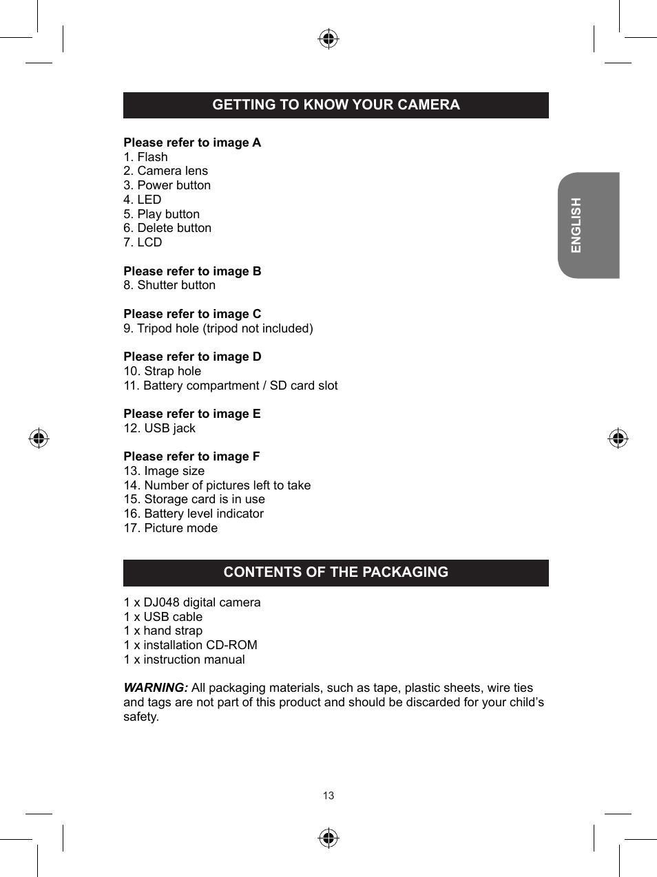 Lexibook DJ048 Series User Manual | Page 13 / 68