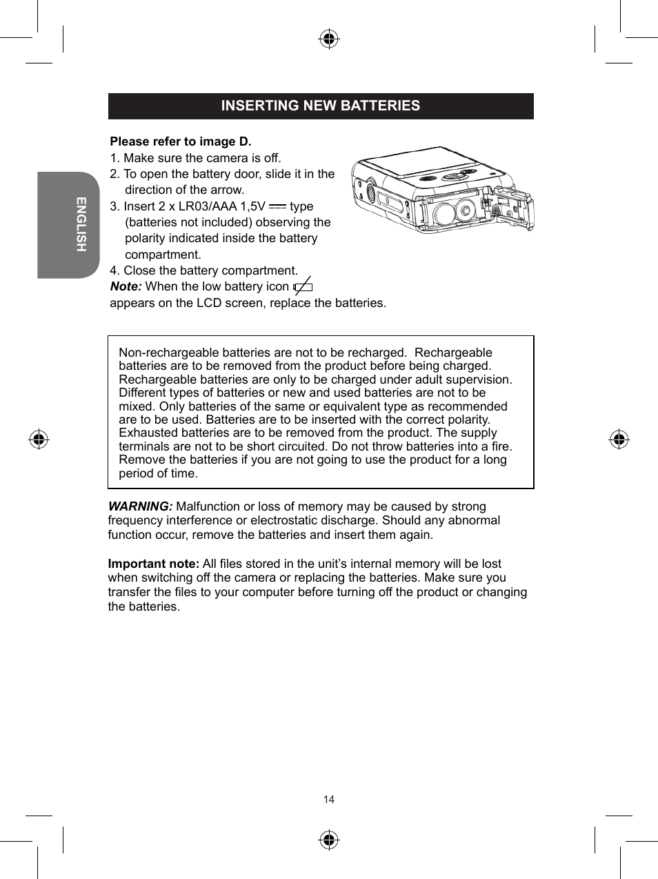 Lexibook DJ048 Series User Manual | Page 14 / 68