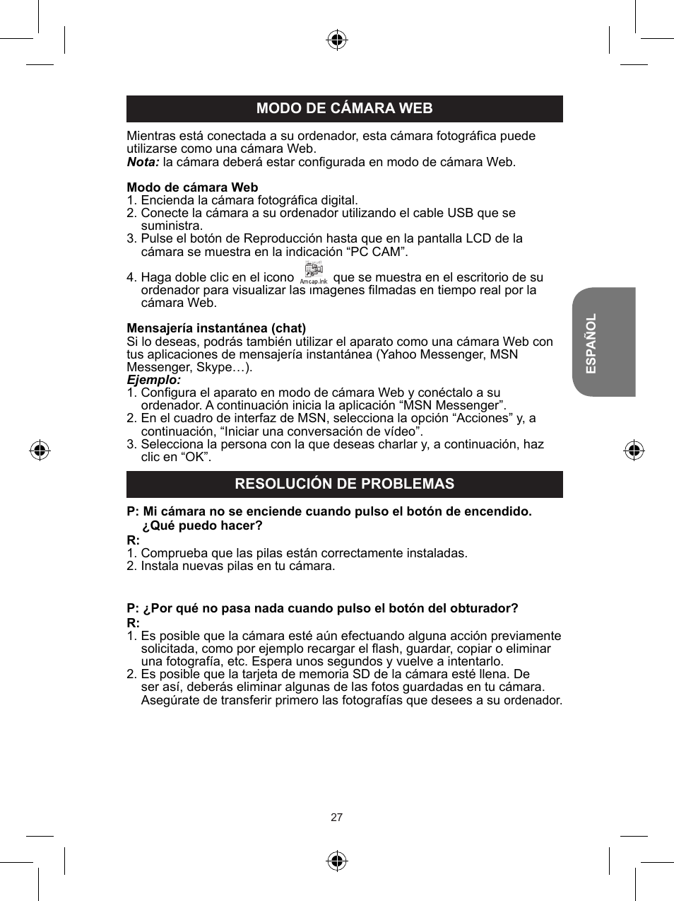 Lexibook DJ048 Series User Manual | Page 27 / 68