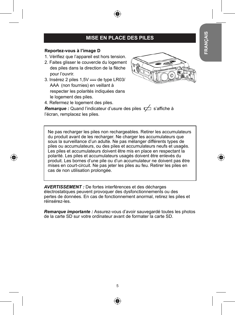 Lexibook DJ048 Series User Manual | Page 5 / 68
